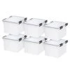 32 Qt. WeatherPro Storage Box in Clear (6-Pack) by IRIS