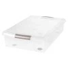 40-Qt. Underbed Store and Slide Storage Box in Clear Tan Handle by IRIS 2 40-Qt. Underbed Store and Slide Storage Box in Clear Tan Handle by IRIS -Kate and Laurel Shop clear iris underbed storage 170291 64 1000