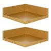 Levie 12 in. x 4 in. x 12 in. Gold Decorative Wall Shelf by Kate and Laurel
