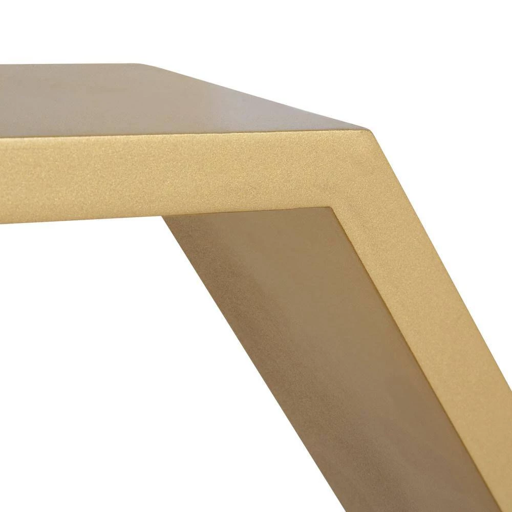 Putnam 16 in. x 14 in. x 4 in. Gold Decorative Wall Shelf by Kate and Laurel 6 Putnam 16 in. x 14 in. x 4 in. Gold Decorative Wall Shelf by Kate and Laurel - Image 4