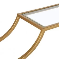 Ciel 24 in. x 18 in. x 6 in. Gold Decorative Wall Shelf by Kate and Laurel -Kate and Laurel Shop gold kate and laurel decorative shelving 216518 1f 1000