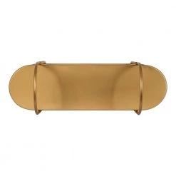 Bekx 8 in. x 24 in. x 20 in. Gold Metal Floating Decorative Wall Shelf Without Cubbies by Kate and Laurel 10 Bekx 8 in. x 24 in. x 20 in. Gold Metal Floating Decorative Wall Shelf Without Cubbies by Kate and Laurel -Kate and Laurel Shop gold kate and laurel decorative shelving 220243 77 1000