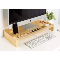 Briggs Gold MDF Computer Stand by Kate and Laurel -Kate and Laurel Shop gold kate and laurel office storage organization 211365 31 1000