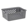 13.8 qt. Medium Organizer Storage Basket, Gray by IRIS -Kate and Laurel Shop gray gray iris storage bins 500226 64 1000