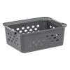 7 qt. Small Organizer Storage Basket, Gray by IRIS -Kate and Laurel Shop gray iris storage bins 500225 64 1000