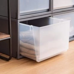 Deep Box Chest Drawer, Gray, 3 Pack by IRIS -Kate and Laurel Shop gray iris utility carts 500112 1f 1000