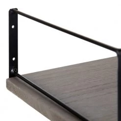 Benbrook 24 in. x 4 in. x 8 in. Gray Decorative Wall Shelf by Kate and Laurel -Kate and Laurel Shop gray kate and laurel decorative shelving 216510 1f 1000