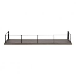 Benbrook 24 in. x 4 in. x 8 in. Gray Decorative Wall Shelf by Kate and Laurel -Kate and Laurel Shop gray kate and laurel decorative shelving 216510 4f 1000