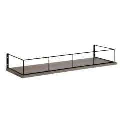Benbrook 24 in. x 4 in. x 8 in. Gray Decorative Wall Shelf by Kate and Laurel
