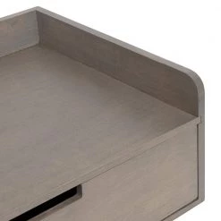 Kitt 12 in. x 18 in. x 7 in. Gray Wood Floating Decorative Wall Shelf Without Brackets by Kate and Laurel -Kate and Laurel Shop gray kate and laurel decorative shelving 218796 77 1000