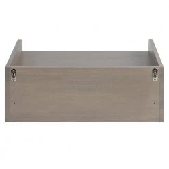 Kitt 12 in. x 18 in. x 7 in. Gray Wood Floating Decorative Wall Shelf Without Brackets by Kate and Laurel -Kate and Laurel Shop gray kate and laurel decorative shelving 218796 fa 1000