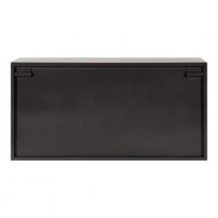 Trayce 9 in. x 24 in. x 12 in. Gray Metal Floating Decorative Cubby Wall Shelf With Brackets by Kate and Laurel -Kate and Laurel Shop gray kate and laurel decorative shelving 218799 77 1000