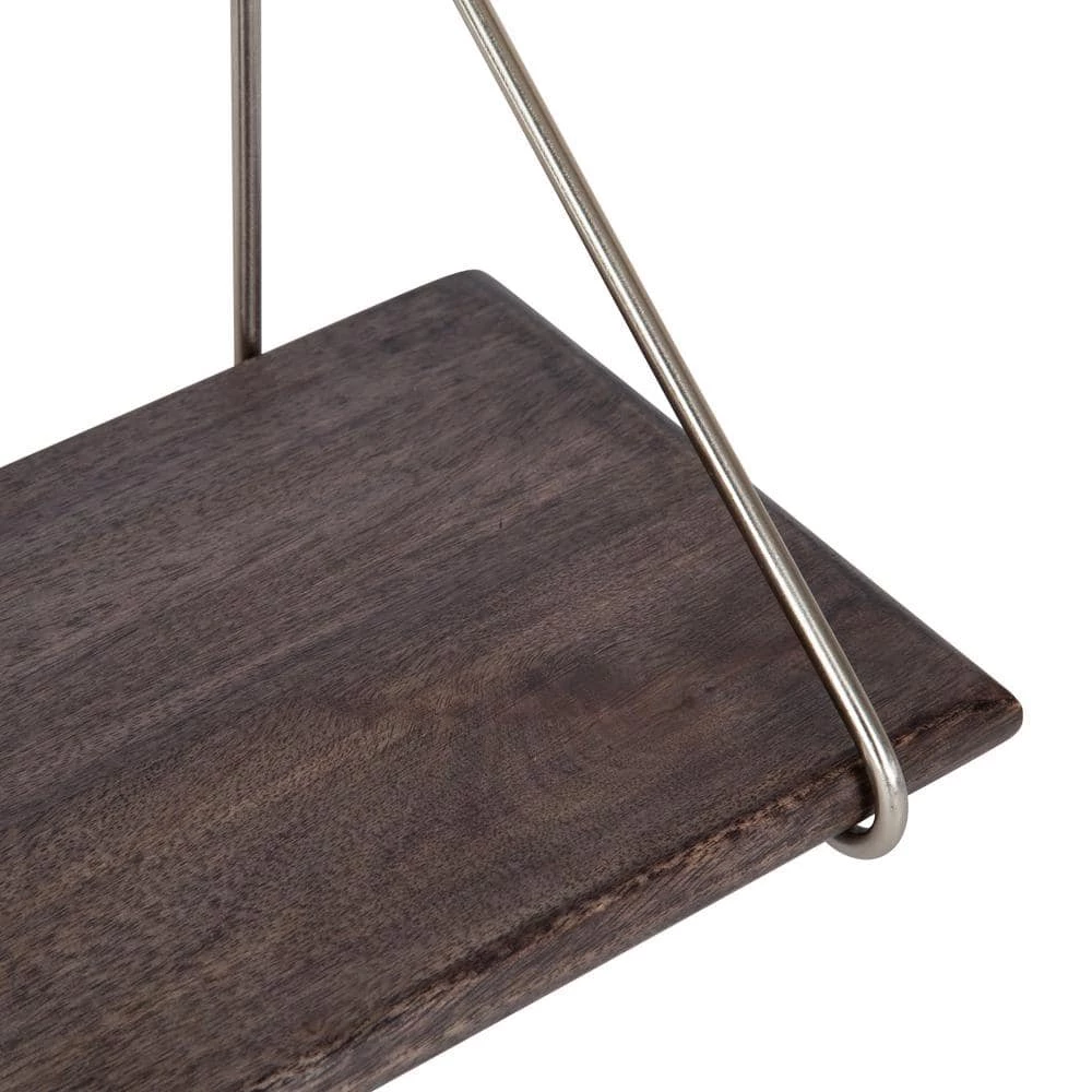 Palone 8.00 in. x 24.00 in. x 8.00 in. Gray Wood Floating Decorative Wall Shelf without Brackets by Kate and Laurel 5 Palone 8.00 in. x 24.00 in. x 8.00 in. Gray Wood Floating Decorative Wall Shelf without Brackets by Kate and Laurel - Image 3