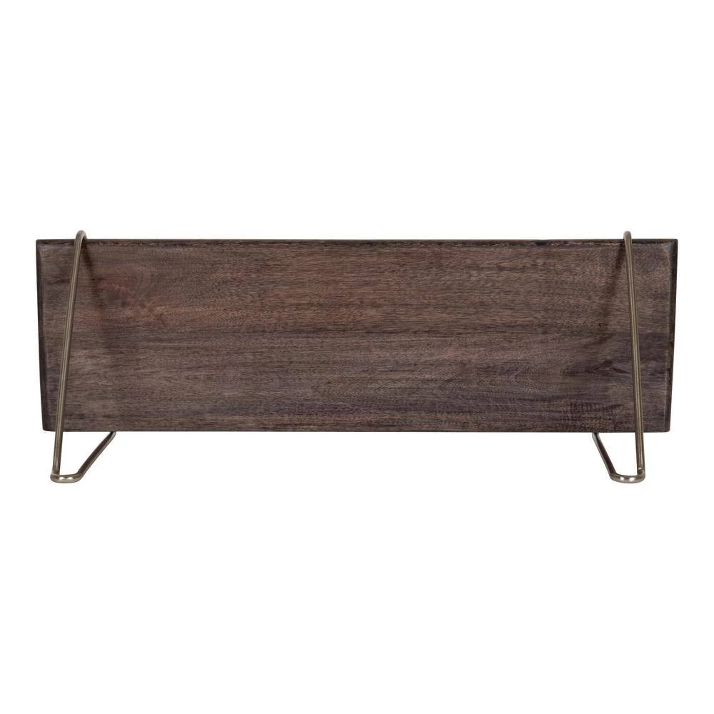 Palone 8.00 in. x 24.00 in. x 8.00 in. Gray Wood Floating Decorative Wall Shelf without Brackets by Kate and Laurel 8 Palone 8.00 in. x 24.00 in. x 8.00 in. Gray Wood Floating Decorative Wall Shelf without Brackets by Kate and Laurel - Image 6