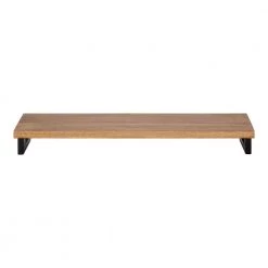 Lankford 3.00 in. x 24.00 in. x 3.00 in. Natural Wood Floating Decorative Wall Shelf Without Brackets by Kate and Laurel -Kate and Laurel Shop natural black kate and laurel decorative shelving 221196 4f 1000