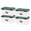 Remington 62 Qt. WEATHERTIGHT Storage Box (4-Pack) by IRIS -Kate and Laurel Shop natural iris storage bins 296013 64 1000