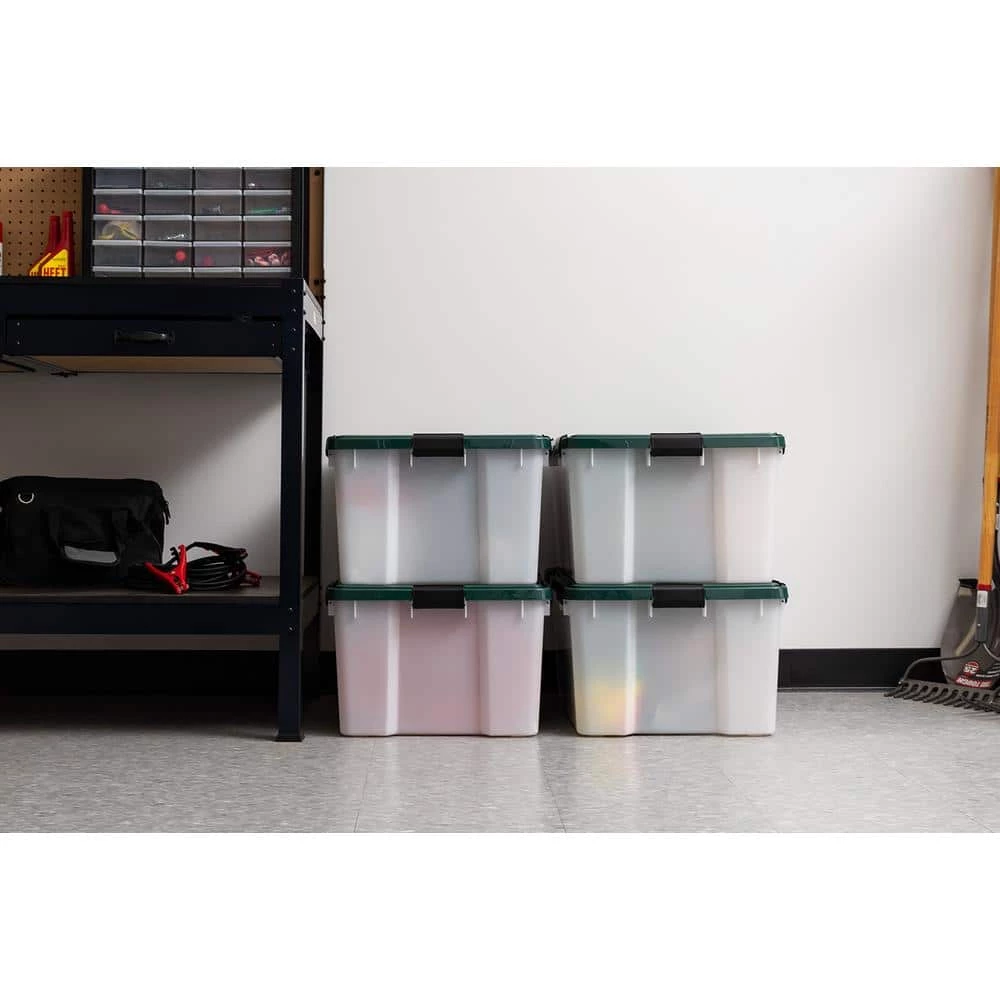 Remington 62 Qt. WEATHERTIGHT Storage Box (4-Pack) by IRIS 4 Remington 62 Qt. WEATHERTIGHT Storage Box (4-Pack) by IRIS - Image 2