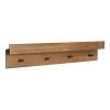 Levie 8 in. x 36 in. x 5 in. Natural Wood Floating Decorative Wall Shelf with Hooks Without Brackets by Kate and Laurel -Kate and Laurel Shop natural kate and laurel decorative shelving 216489 64 1000