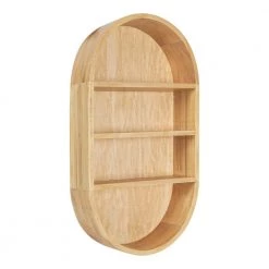Hutton 28.00 in. x 16.00 in. x 28.00 in. Natural Wood Floating Decorative Wall Shelf without Brackets by Kate and Laurel