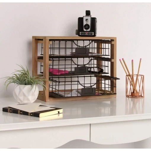 Tanner Natural Drawers Memo Board by Kate and Laurel 8 Tanner Natural Drawers Memo Board by Kate and Laurel -Kate and Laurel Shop natural kate and laurel office storage organization 209666 64 1000