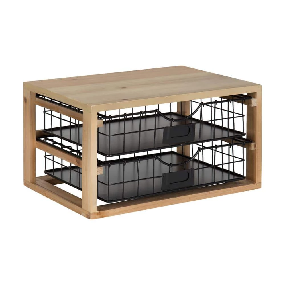 Tanner Natural Drawers Memo Board by Kate and Laurel 4 Tanner Natural Drawers Memo Board by Kate and Laurel - Image 2