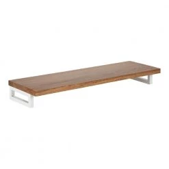 Lankford 3.00 in. x 24.00 in. x 3.00 in. Natural Wood Floating Decorative Wall Shelf Without Brackets by Kate and Laurel