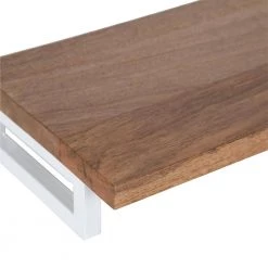 Lankford 3.00 in. x 24.00 in. x 3.00 in. Natural Wood Floating Decorative Wall Shelf Without Brackets by Kate and Laurel -Kate and Laurel Shop natural white kate and laurel decorative shelving 221195 fa 1000