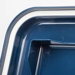 47 Qt. Airtight Pet Food Storage Bin in Navy by IRIS -Kate and Laurel Shop navy iris storage bins 301073 4f 1000