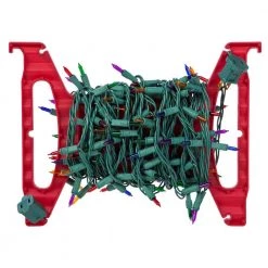 Light Storage Box with 4-Light Wraps in Red (3 per Pack) by IRIS -Kate and Laurel Shop red iris decoration storage 587781 44 1000