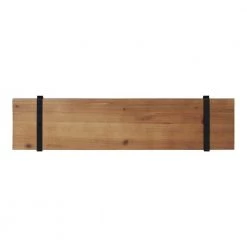 Soloman 7 in. x 28 in. x 8 in. Rustic Brown/Black Decorative Wall Shelf by Kate and Laurel -Kate and Laurel Shop rustic brown black kate and laurel decorative shelving 212024 a0 1000
