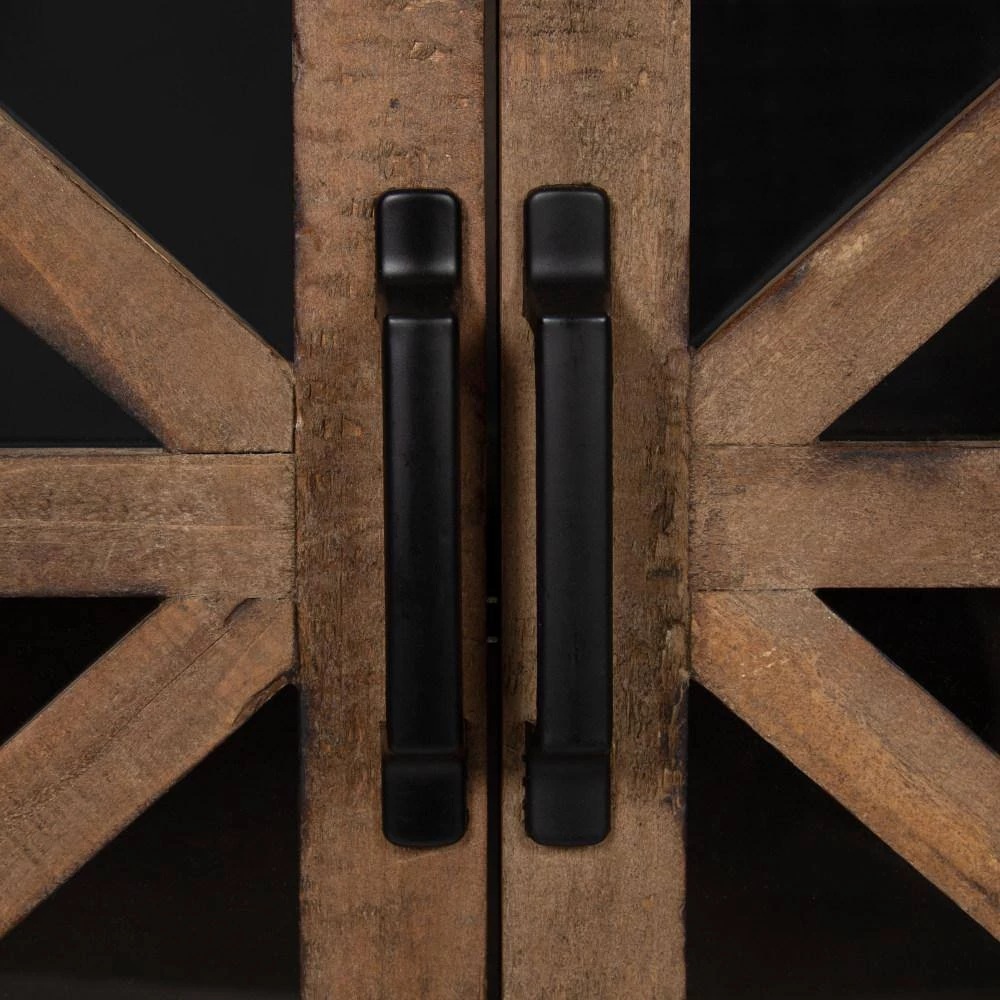 Mace 8 in. x 24 in. x 20 in. Rustic Brown/Black Decorative Cubby Wall Shelf by Kate and Laurel 7 Mace 8 in. x 24 in. x 20 in. Rustic Brown/Black Decorative Cubby Wall Shelf by Kate and Laurel - Image 5