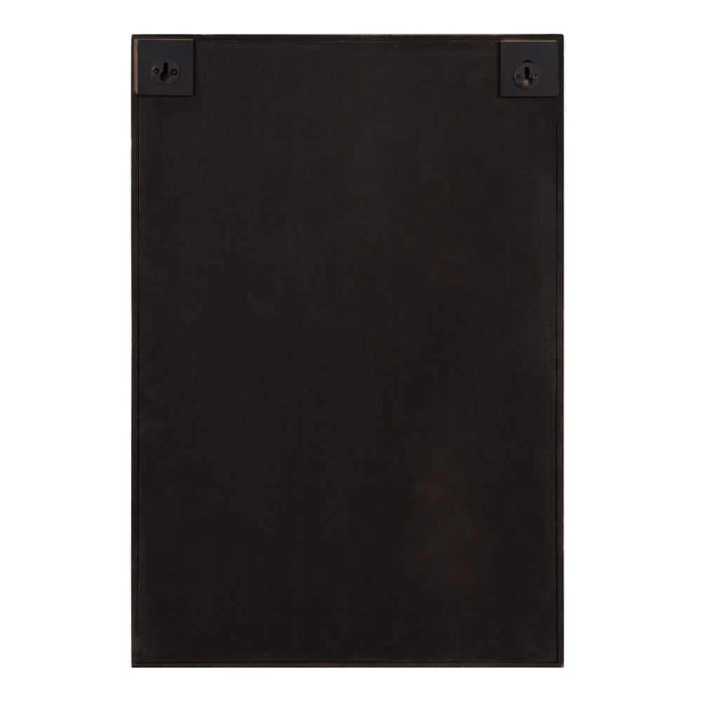 Megara 6 in. x 16 in. x 24 in. Rustic Brown/Black Wood with Metal Door Decorative Cabinet Wall Shelf by Kate and Laurel 5 Megara 6 in. x 16 in. x 24 in. Rustic Brown/Black Wood with Metal Door Decorative Cabinet Wall Shelf by Kate and Laurel - Image 3