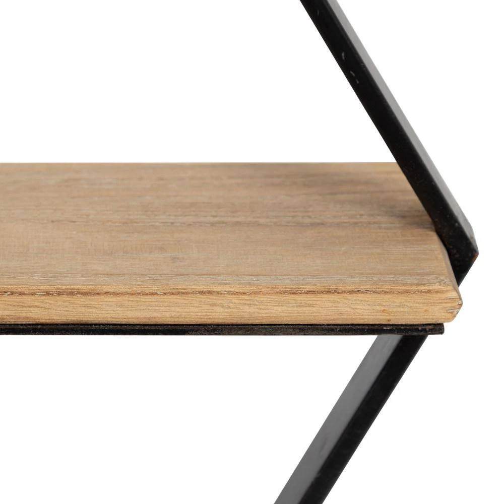 Ladd 25 in. x 22 in. x 5 in. Rustic Brown/Black Decorative Wall Shelf by Kate and Laurel 6 Ladd 25 in. x 22 in. x 5 in. Rustic Brown/Black Decorative Wall Shelf by Kate and Laurel - Image 4