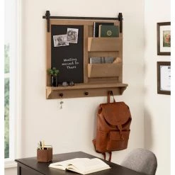 Cates 27.75 in. H x 29.50 in. W Rectangle Rustic Brown Combination Board by Kate and Laurel 21 Cates 27.75 in. H x 29.50 in. W Rectangle Rustic Brown Combination Board by Kate and Laurel -Kate and Laurel Shop rustic brown kate and laurel boards easels 221641 31 1000