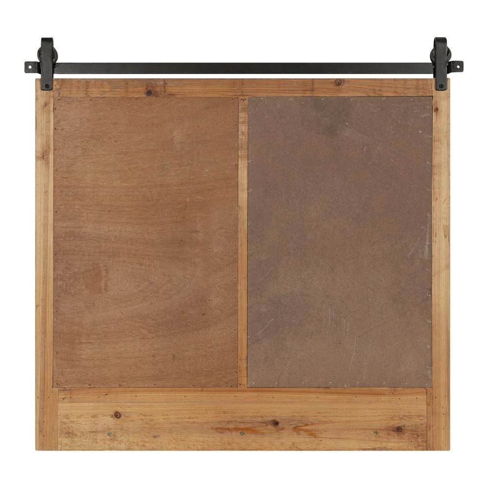 Cates 27.75 in. H x 29.50 in. W Rectangle Rustic Brown Combination Board by Kate and Laurel 9 Cates 27.75 in. H x 29.50 in. W Rectangle Rustic Brown Combination Board by Kate and Laurel - Image 7