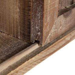 Cates 8 in. x 30 in. x 28 in. Rustic Brown Decorative 2-Door Cabinet Wall Shelf by Kate and Laurel -Kate and Laurel Shop rustic brown kate and laurel decorative shelving 211224 4f 1000