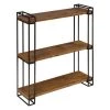 Lintz 7 in. x 26 in. x 31 in. Rustic Brown Metal Decorative Wall Shelf by Kate and Laurel 1 Lintz 7 in. x 26 in. x 31 in. Rustic Brown Metal Decorative Wall Shelf by Kate and Laurel -Kate and Laurel Shop rustic brown kate and laurel decorative shelving 211959 64 1000