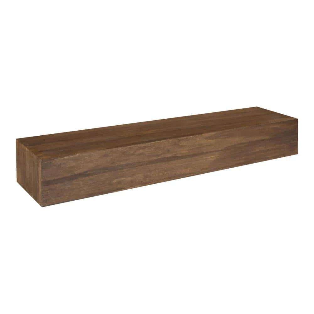 Boxx 8 in. x 36 in. x 5 in. Rustic Brown Wood Decorative Wall Shelf by Kate and Laurel 3 Boxx 8 in. x 36 in. x 5 in. Rustic Brown Wood Decorative Wall Shelf by Kate and Laurel