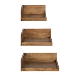 Levie 12 in. x 4 in. x 12 in. Rustic Brown Decorative Wall Shelf by Kate and Laurel 11 Levie 12 in. x 4 in. x 12 in. Rustic Brown Decorative Wall Shelf by Kate and Laurel -Kate and Laurel Shop rustic brown kate and laurel decorative shelving 216474 1f 1000
