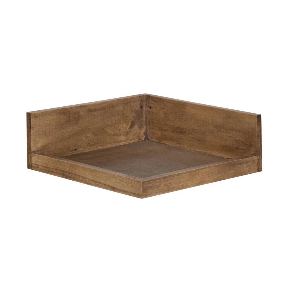 Levie 12 in. x 4 in. x 12 in. Rustic Brown Decorative Wall Shelf by Kate and Laurel 7 Levie 12 in. x 4 in. x 12 in. Rustic Brown Decorative Wall Shelf by Kate and Laurel - Image 5