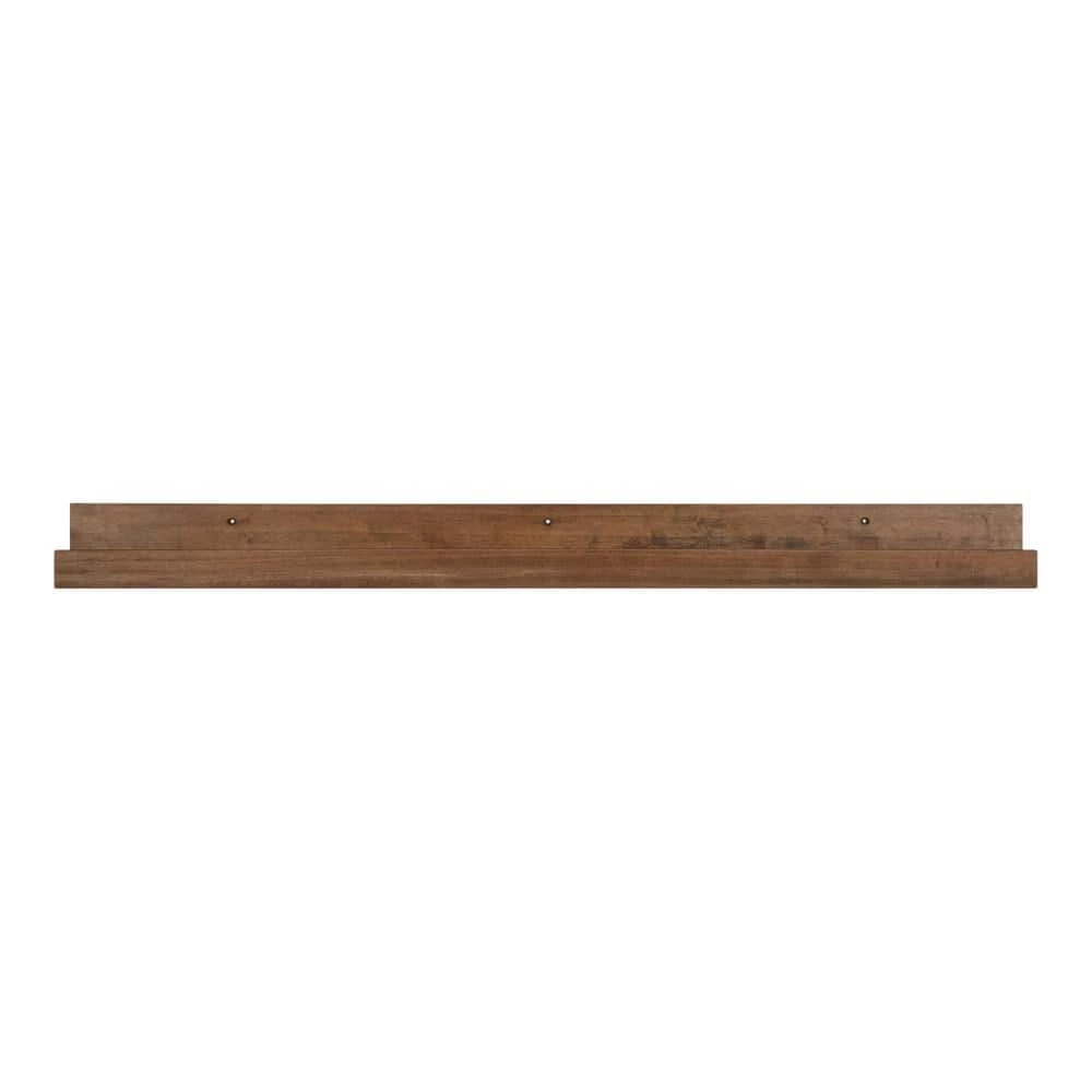 Levie 42 in. x 4 in. x 4 in. Rustic Brown Decorative Wall Shelf by Kate and Laurel 6 Levie 42 in. x 4 in. x 4 in. Rustic Brown Decorative Wall Shelf by Kate and Laurel - Image 4