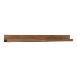 Kate and Laurel Shop 48 Levie 42 in. x 4 in. x 4 in. Rustic Brown Decorative Wall Shelf by Kate and Laurel