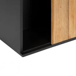 Samuels 7 in. x 24 in. x 28 in. Rustic Brown Wood Floating Decorative Cubby Wall Shelf With Brackets by Kate and Laurel -Kate and Laurel Shop rustic brown kate and laurel decorative shelving 217076 fa 1000