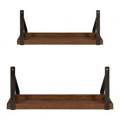 Sudbury 24 in. x 10 in. x 5 in. Rustic Brown Decorative Wall Shelf by Kate and Laurel 12 Sudbury 24 in. x 10 in. x 5 in. Rustic Brown Decorative Wall Shelf by Kate and Laurel -Kate and Laurel Shop rustic brown kate and laurel decorative shelving 217126 1f 1000