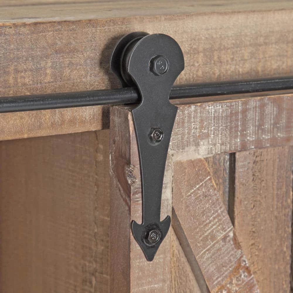 Cates 8 in. x 18 in. x 20 in. Rustic Brown MDF Floating Decorative Cubby Wall Shelf With Hooks Without Brackets by Kate and Laurel 4 Cates 8 in. x 18 in. x 20 in. Rustic Brown MDF Floating Decorative Cubby Wall Shelf With Hooks Without Brackets by Kate and Laurel - Image 2