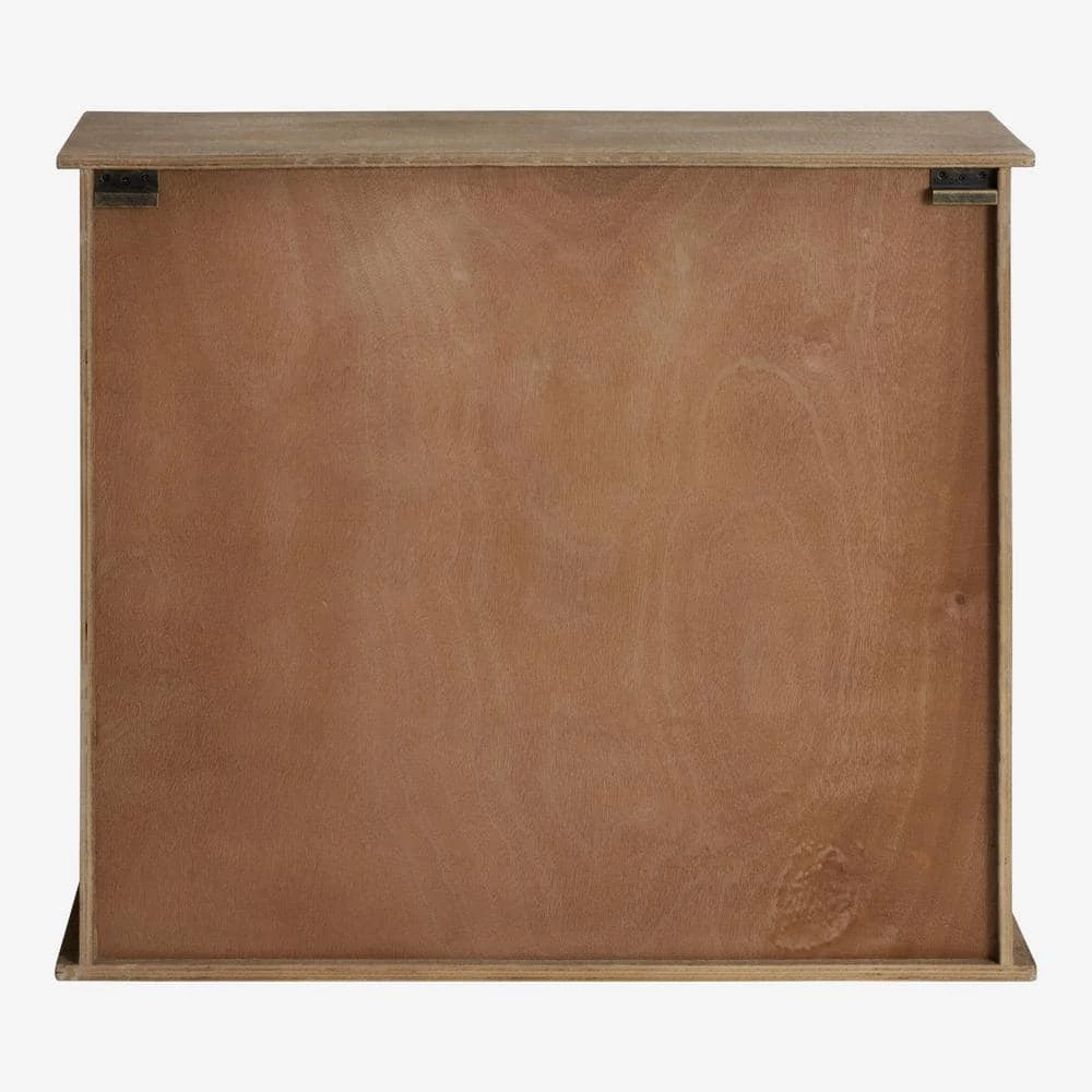 Barnhardt 8 in. x 30 in. x 28 in. Rustic Brown Wood Floating Decorative Cubby Wall Shelf With Brackets by Kate and Laurel 4 Barnhardt 8 in. x 30 in. x 28 in. Rustic Brown Wood Floating Decorative Cubby Wall Shelf With Brackets by Kate and Laurel - Image 2