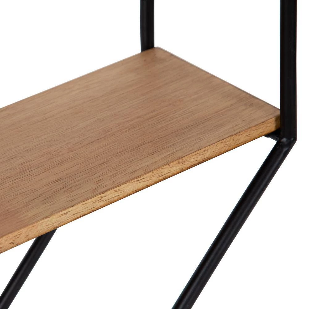 Lintz 6 in. x 24 in. x 24 in. Rustic Brown Wood Floating Decorative Wall Shelf Without Brackets by Kate and Laurel 5 Lintz 6 in. x 24 in. x 24 in. Rustic Brown Wood Floating Decorative Wall Shelf Without Brackets by Kate and Laurel - Image 3