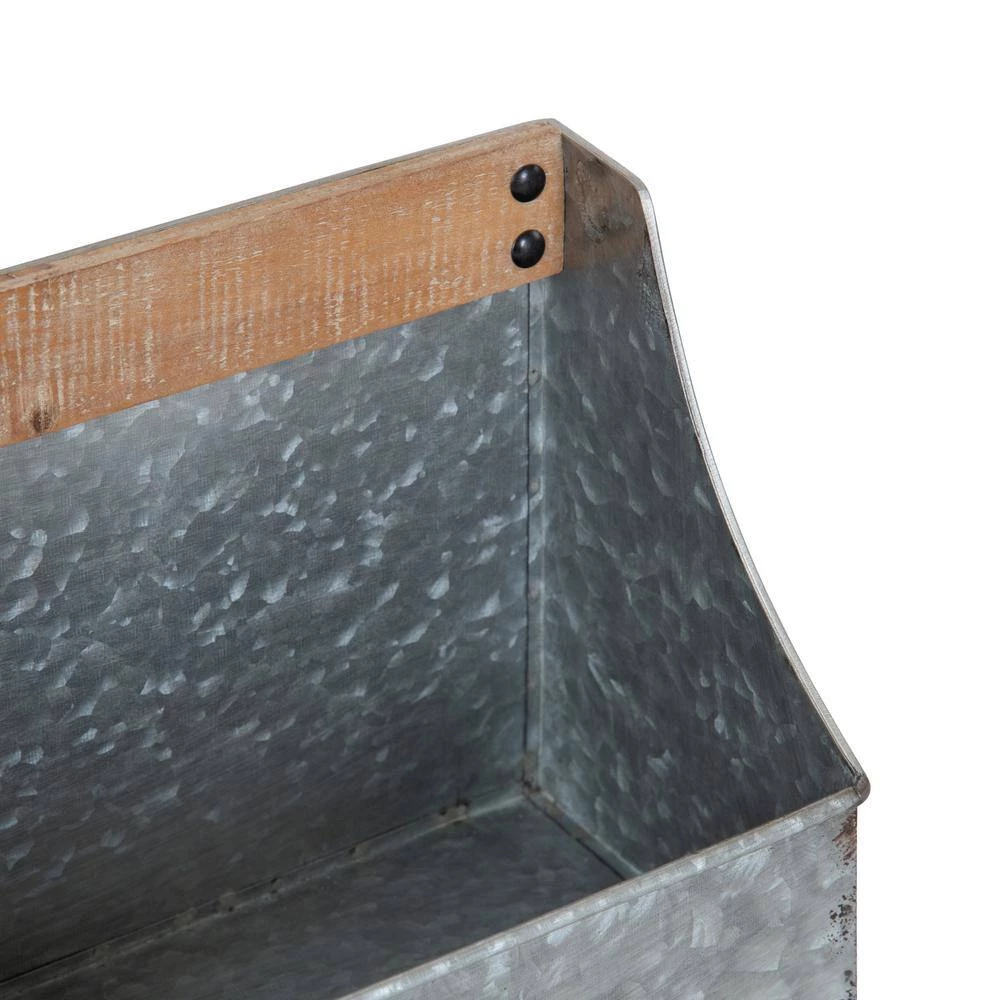 Gramer Rustic Brown Metal Pocket Memo Board by Kate and Laurel 2 Gramer Rustic Brown Metal Pocket Memo Board by Kate and Laurel - Image 2