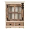 Hutchins 6 in. x 15 in. x 23 in. Rustic Brown/White Wood Decorative Cubby Wall Shelf with Hooks by Kate and Laurel -Kate and Laurel Shop rustic brown white kate and laurel decorative shelving 213043 64 1000