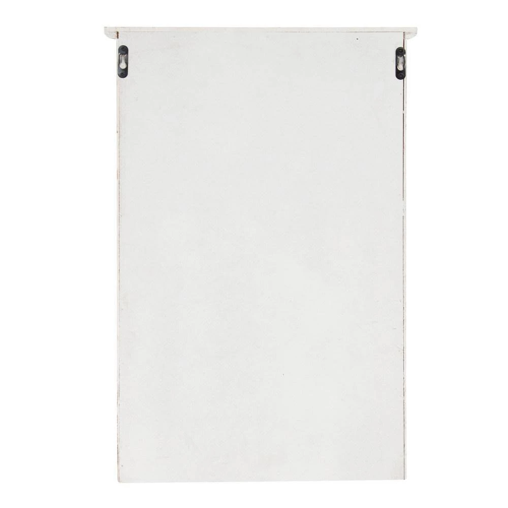 Hutchins 6 in. x 15 in. x 23 in. Rustic Brown/White Wood Decorative Cubby Wall Shelf with Hooks by Kate and Laurel 5 Hutchins 6 in. x 15 in. x 23 in. Rustic Brown/White Wood Decorative Cubby Wall Shelf with Hooks by Kate and Laurel - Image 3